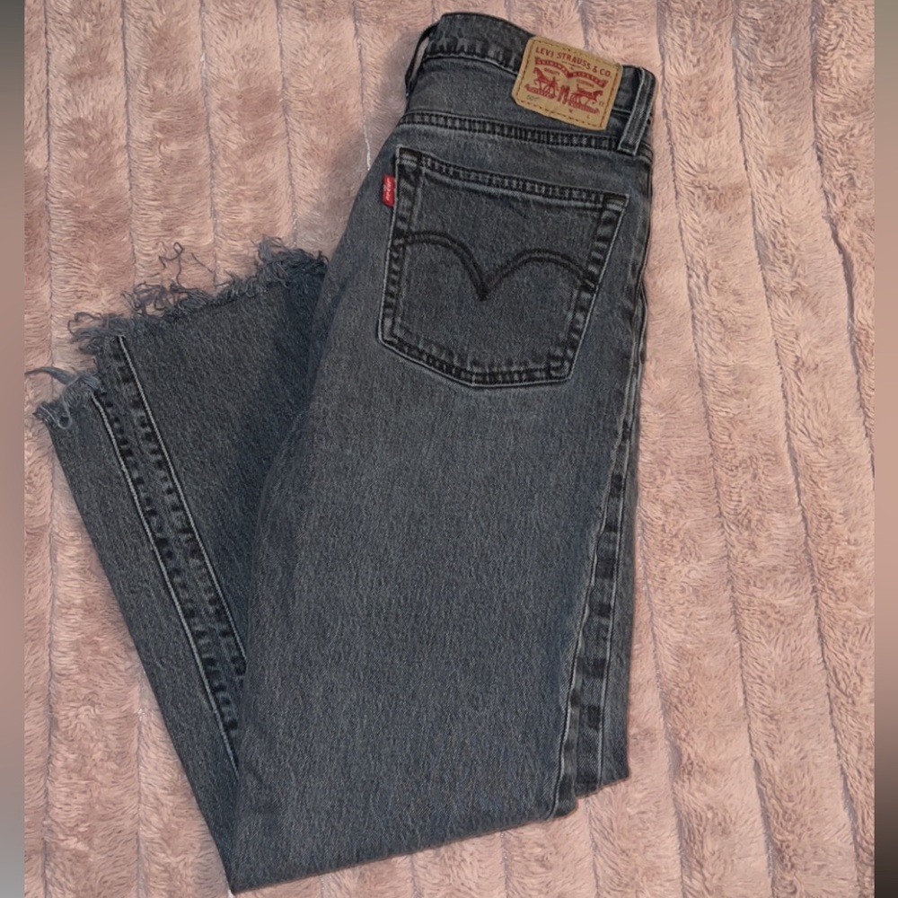 Levi’s Vintage 501 Jean in black washed denim. Size 26. Perfect condition.